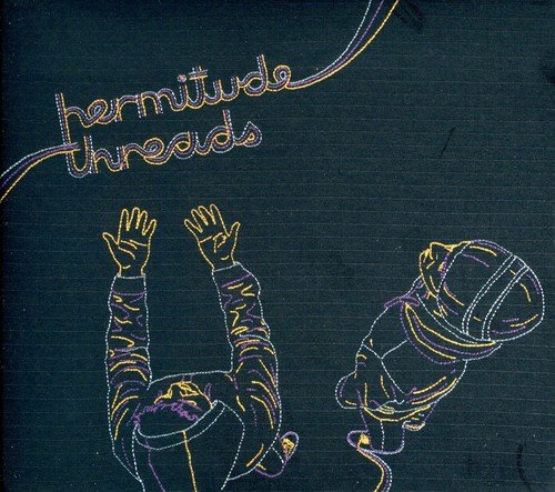CD cover for Hermitude’s “Threads” featuring embroidered figures.