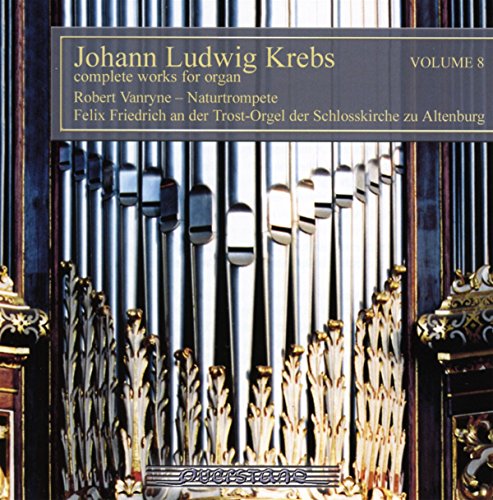 CD cover featuring ornate organ pipes with a gray text box overlay.