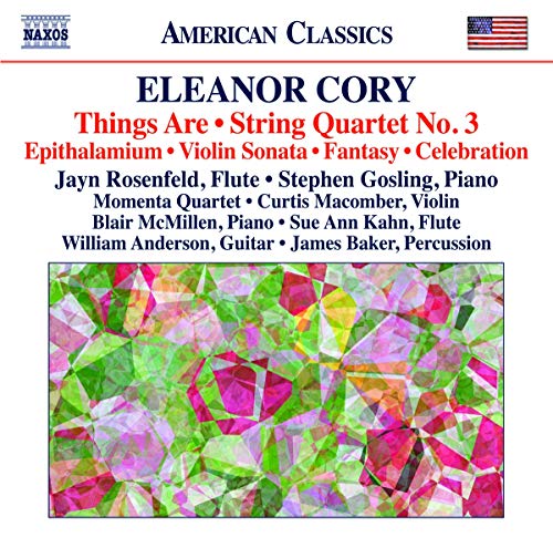CD cover for "Eleanor Cory: Things Are" with abstract floral art.