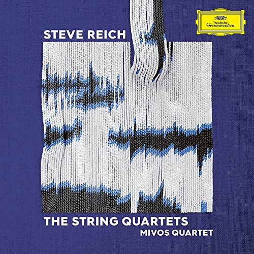 Album cover for Steve Reich’s “The String Quartets” by Mivos Quartet.