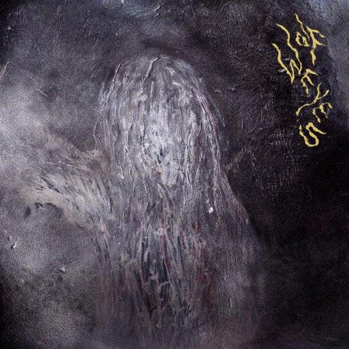 Dark, textured album cover featuring a blurred, ghostly human-animal figure.
