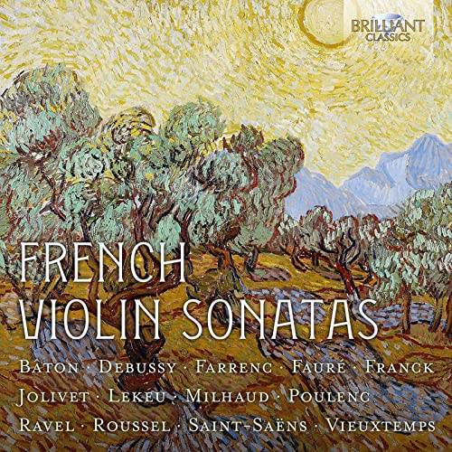 CD cover: "French Violin Sonatas" with a landscape painting.