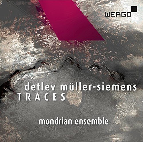 CD cover for “Traces” by Detlev Müller-Siemens, abstract landscape design.