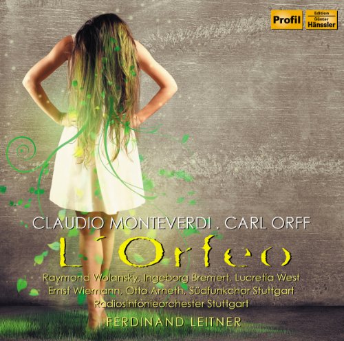 "CD cover with a woman in white dress, green splatters, and text."
