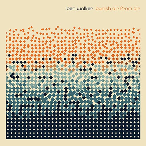 CD cover for Ben Walker’s “Banish Air From Air” with abstract diamond pattern.