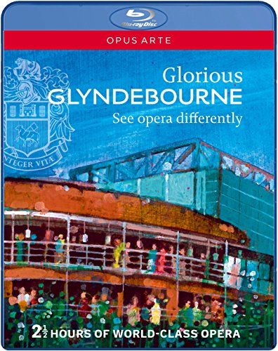 Blue-ray case with image of opera house and audience, titled "Glorious Glyndebourne".