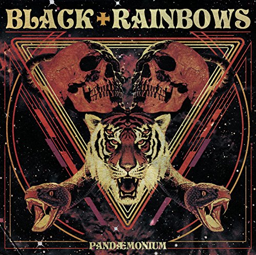 Album cover: tiger, skulls, and snakes in a geometric, dark design.