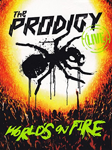 The image depicts a CD cover with "The Prodigy" and "World's on Fire" text.