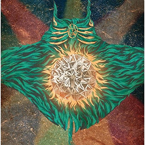 CD cover art: green, winged creature over a golden, geometric sun.