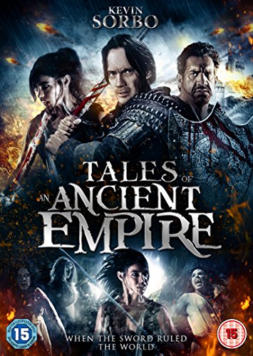DVD cover art featuring Kevin Sorbo and other warriors amidst fire and battle scenes.