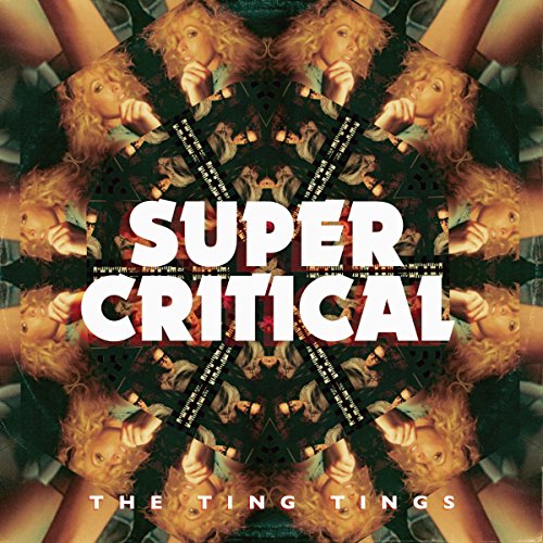 CD cover for The Ting Tings’ “Super Critical” with repeating portrait images.