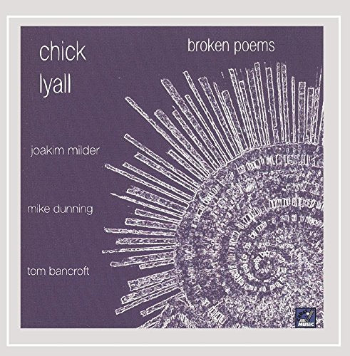 CD cover for Chick Lyall’s “Broken Poems” with abstract art.