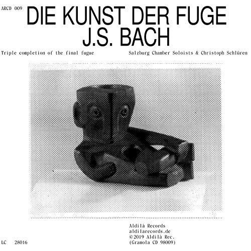 CD cover for Bach’s “Die Kunst Der Fuge” featuring abstract sculpture.