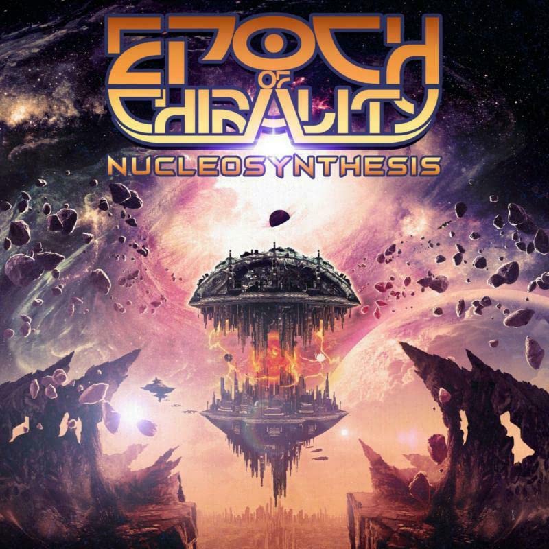 CD cover: spaceship above a purple, rocky landscape with debris.