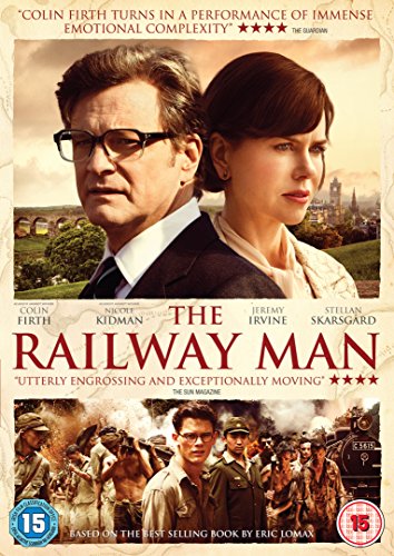 DVD cover for "The Railway Man" featuring Colin Firth and Nicole Kidman.