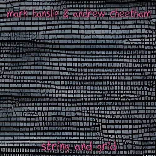 CD cover with abstract grid pattern and pink text: "String and Grid".