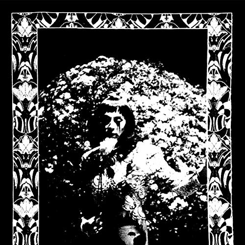 Black and white album cover featuring a woman with large hair.