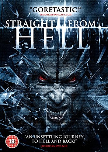 The DVD cover for "Straight From Hell" features a grotesque face with red eyes.