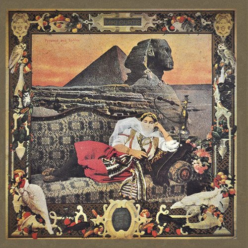 Album cover featuring a Sphinx, pyramid, and person in traditional clothing.