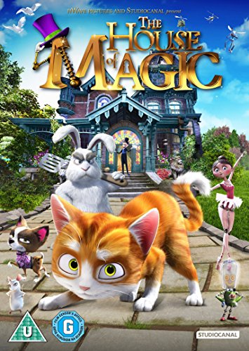 DVD cover for “House of Magic” featuring animated animals and a house.