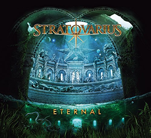 "Album cover art for Stratovarius 'Eternal' featuring a fantastical, ornate underwater scene."