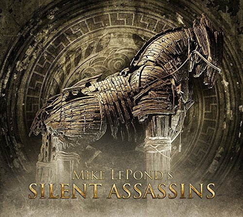 "CD cover art featuring a Trojan horse with gold text and Amazon logo."