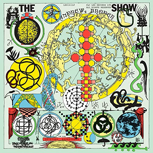 Album cover for "The Show" by Andrew Broder, colorful abstract illustration.