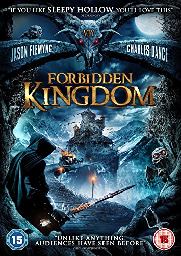 DVD cover for "Forbidden Kingdom" featuring a castle and hooded figure.
