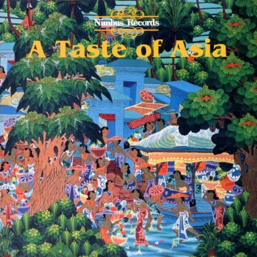 CD cover: colorful painting of a bustling Asian village scene.