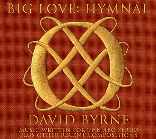 CD cover for David Byrne’s “Big Love Hymnal” with gold embroidery design.