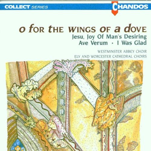 A green CD cover with white text, featuring "O for the Wings of a Dove".