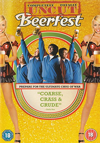 Beerfest: Uncut" DVD cover with men raising beer and women in dirndls.