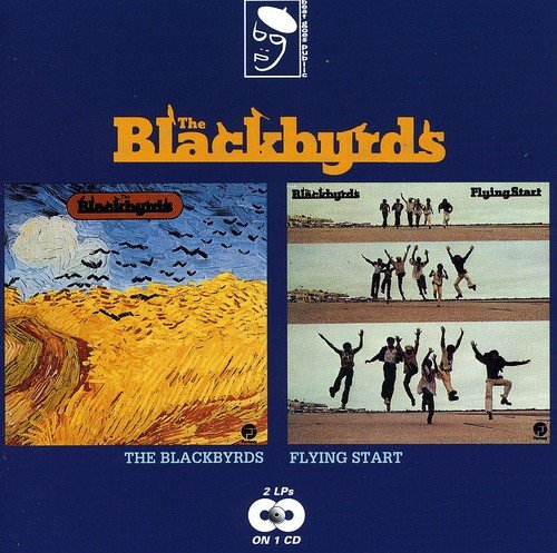 Blue CD cover with yellow title "The Blackbyrds" and two album covers displayed.