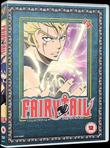 DVD cover for "Fairy Tail - Part 14" featuring a blonde anime character.