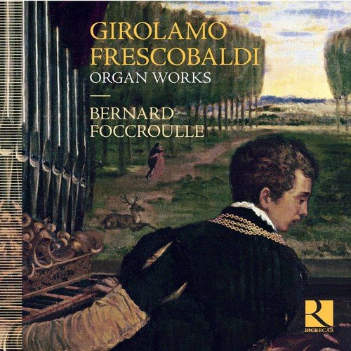 CD cover featuring a man in 17th-century attire, with forest landscape in background.