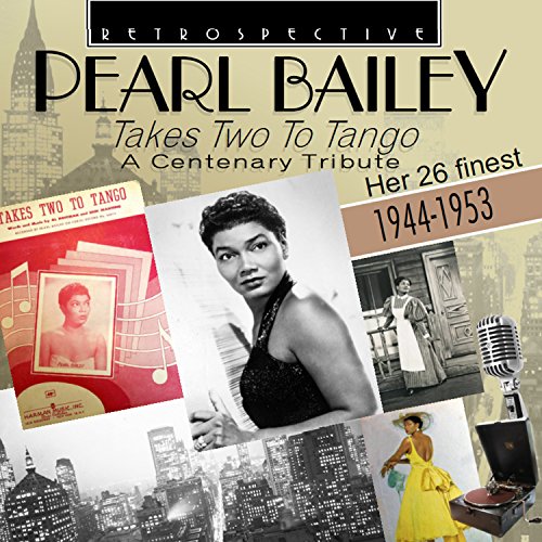 Pearl Bailey CD cover with vintage photos and city skyline background.