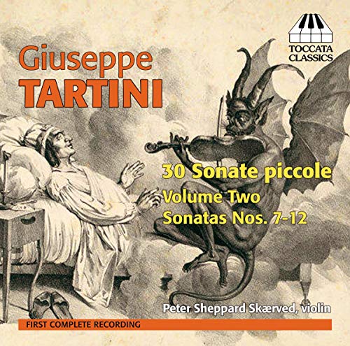 CD cover: Tartini's "30 Sonate Piccole" featuring a devil and violinist.