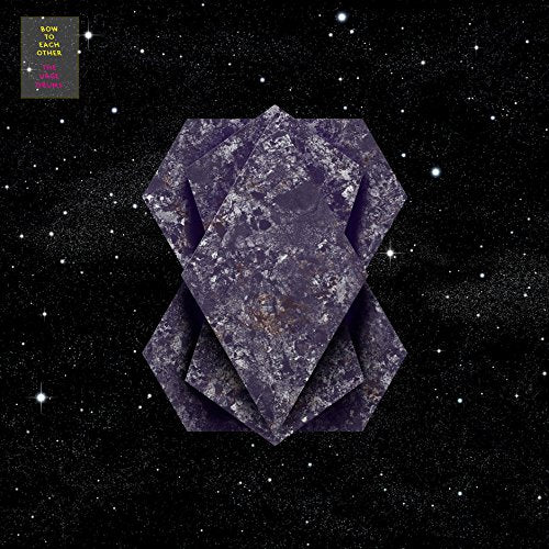 A CD album cover featuring layered purple shapes against a starry black background.