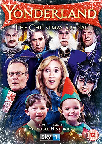 "Yonderland - The Christmas Special" DVD cover featuring a group of actors and children.