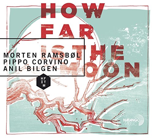 CD cover for "How Far Is the Moon" by Morten Ramsbøl, abstract art.