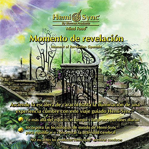 CD cover for "Momento de Revelación" featuring a garden and ornate gate.