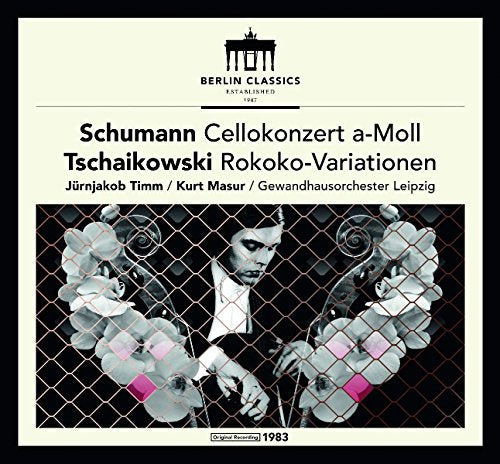 Cream-colored CD cover with black text and a black-and-white cellist image.
