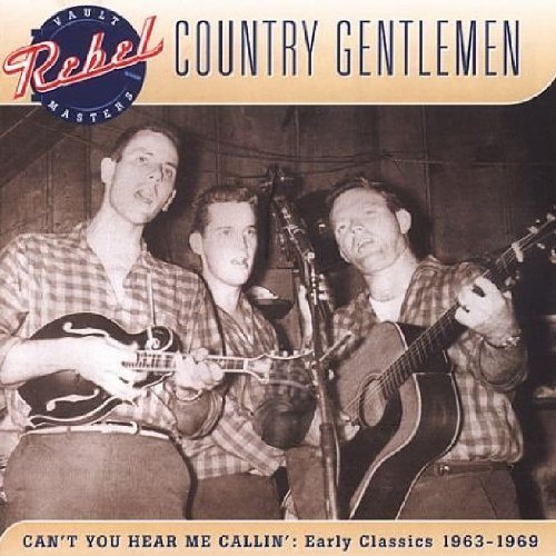 "CD cover with three men playing instruments, sepia-toned image, 'Country Gentlemen' text."