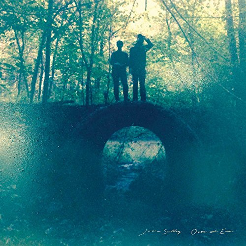 CD cover for Joan Shelley’s “Over and Even” featuring figures on a stone bridge.