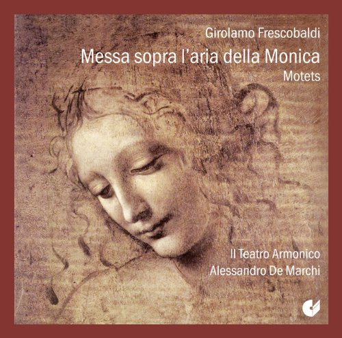A CD cover featuring a sketch of a woman's head in red border.
