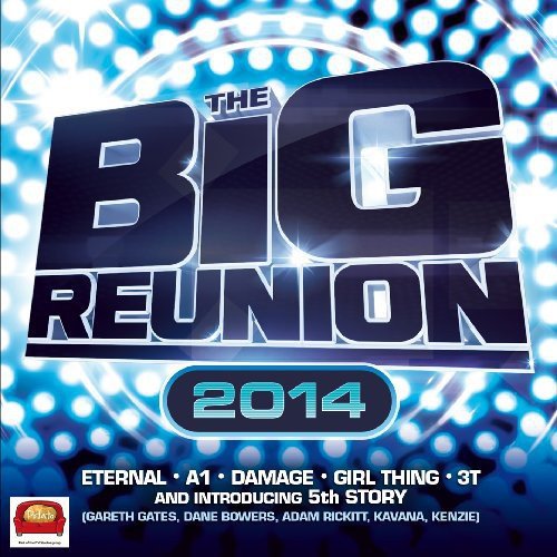 CD cover for “The Big Reunion 2014” with blue text and stage lights.