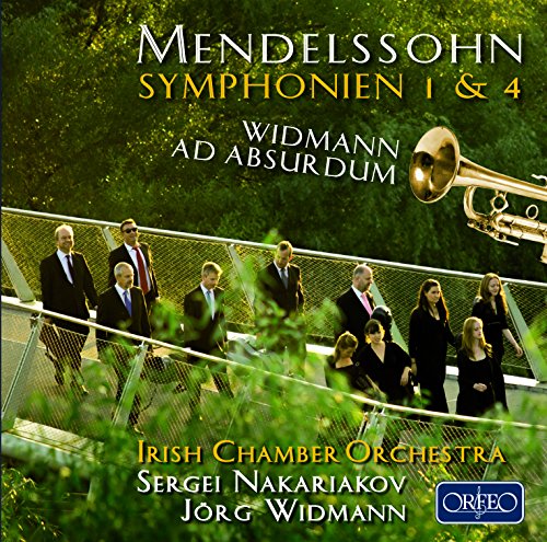 "CD cover featuring a group of musicians on a bridge with a trumpet."