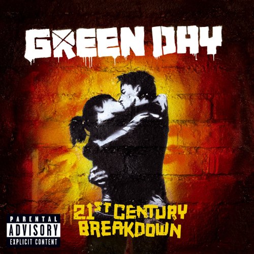 "Album cover featuring a couple embracing against a brick wall with orange glow."