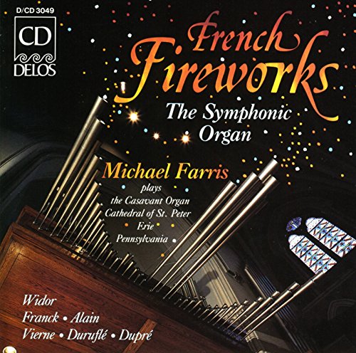 CD cover for “French Fireworks” featuring an organ and stained glass.