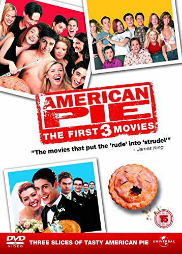 DVD cover for American Pie: The First 3 Movies featuring cast photos and a pie.
